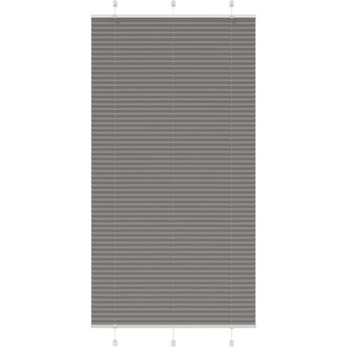 VidaXL Plisirana žaluzija Antracit 105x200 cm &amp;Scaron;irina tkanine 104,4 cm Slike