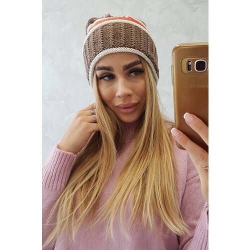 Kesi Women&amp;#039;s cap Kinga K297 cappuccino+foxy Slike