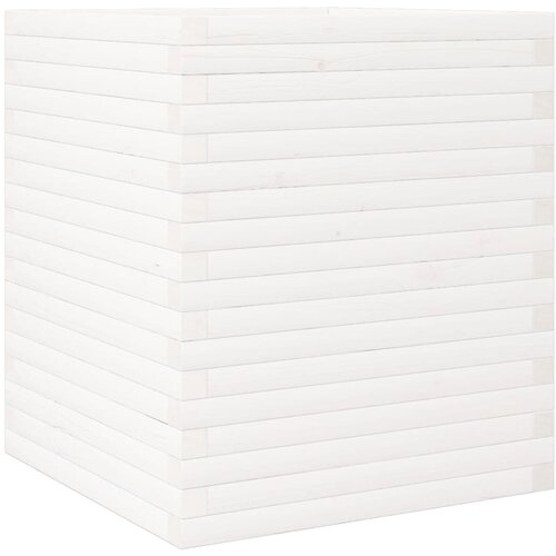Maison Chic Vrtno cvetlično korito - Cvetlični Lonec belo 60x60x68,5 cm trdna borovina, (21789382) Slike