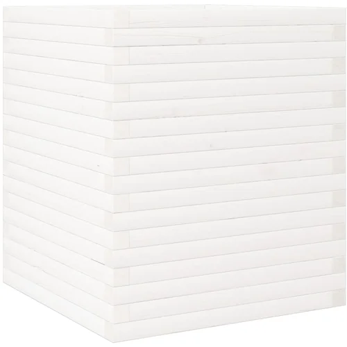 Maison Chic Vrtno cvetlično korito - Cvetlični Lonec belo 60x60x68,5 cm trdna borovina, (21789382) Maison Chic Vrtno cvetlično korito - Cvetlični Lonec belo 60x60x68,5 cm trdna borovina, (21789382)