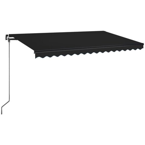 vidaXL Ročno zložljiva tenda z LED lučmi 400x350 cm antracitna, (20728845) Cene