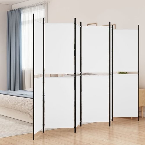 VidaXL Paravan 6-delni bel 300x200 cm blago Slike