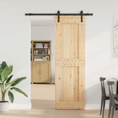  Klizna vrata NARVIK 70 x 210 cm (152,5 cm) Prirodna i crna Slike