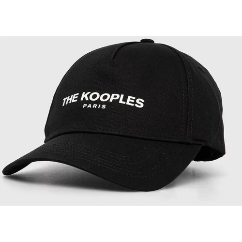 The Kooples Kapa sa šiltom boja: crna