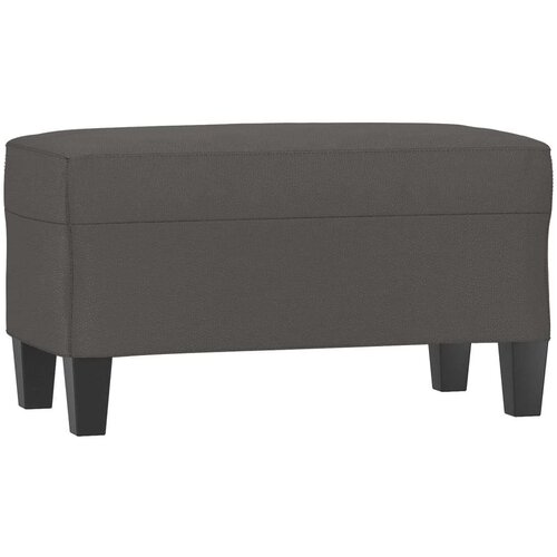 VidaXL Klupa siva 70 x 35 x 41 cm od umjetne kože Slike