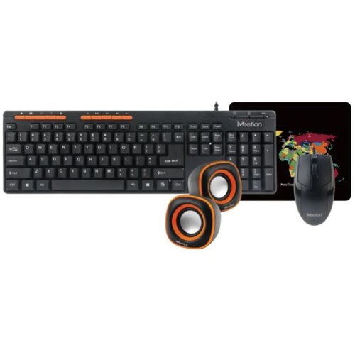 MeeTion C105 set 4U1: žična tastatura, miš, podloga, zvučnici Cene