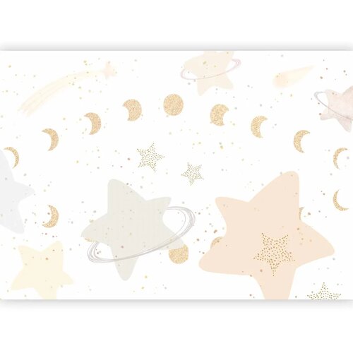  Foto tapeta - Phases of the Moon Among Stardust 490x350 Samoljepljiva Cene