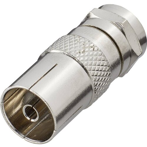 Renkforce RF-4196979 F- koaksialni adapter Priključki: F-vtič\, koaksialna vtičnica IEC 1 kos, (20432579) Cene