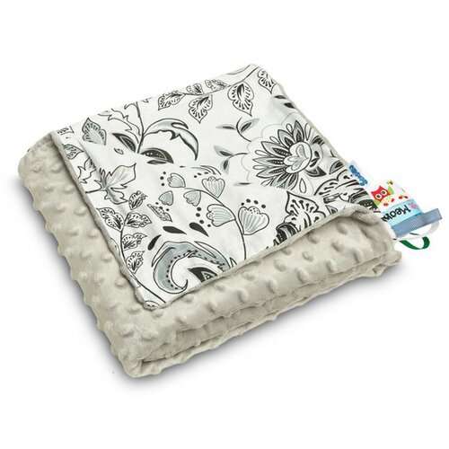 Sensillo lagana Minky deka 75x100cm crno-bijelo cvijeće Cijene