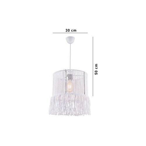 Opviq ness macrame white chandelier Cene
