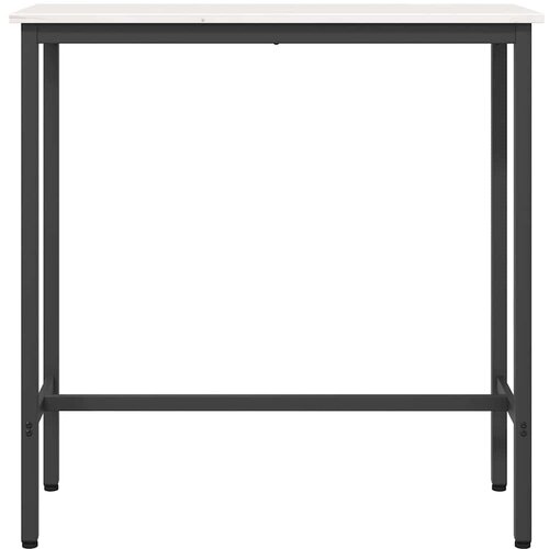  Stol Bijelo 100 x 40 x 101 cm Inženjerska drva i čelik Slike