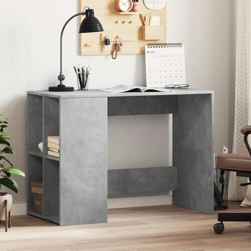 VidaXL Radni stol boja betona 102 x 50 x 75 cm od konstruiranog drva Slike