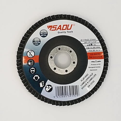SADU Lamelarni brusni disk fi 115mm G-80 Cene