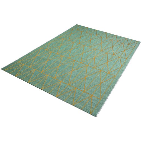 Dieter Knoll PREPROGA ZA ZUNANJO UPORABO Milano 206/290 cm tkano barve petroleja, sahara Slike