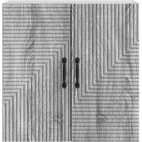  Ormar za montažu na zid Siva Sonoma 59 x 31 x 60 cm Slike
