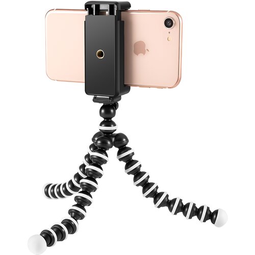 AVIZAR Prilagodljivo stojalo za stativ Octopus, vrtljivo za 360&deg; za univerzalne pametne telefone, Črna, (5000192534) Cene