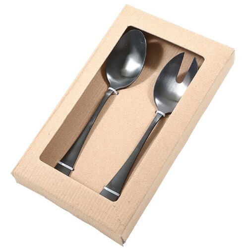 Mhome Set servirni pribor / 2 kos / mat črn / inox, (20454399) Slike