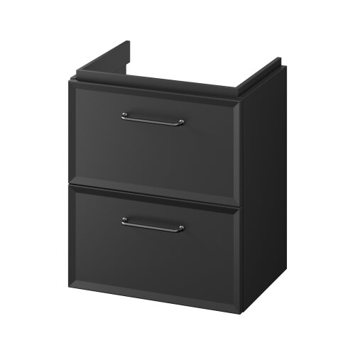 Cersanit S1021-006 - zidni kupatilski ormarić za ispod umivaonika MILLE SLIM 50x35 cm crne boje Slike