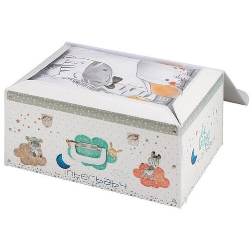 Interbaby posteljina Animales + ukrasna kutija Slike