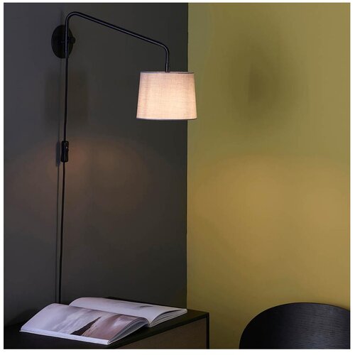  Endon 79500 - Zidna lampa CARLSON 1xE14/40W/230V, siva/crna Cene