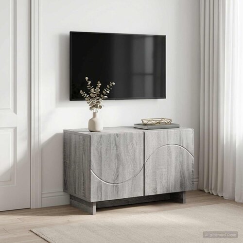  TV stalak 60 x 34.5 x 40 cm Siva Sonoma Konstruirano drvo Cijene