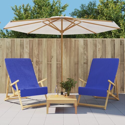  Ručnici za plažu 2 kom plavi 60 x 135 cm od tkanine 400 GSM Cene