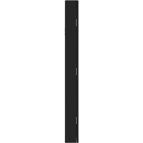 VidaXL Zidni ormarić za nakit s ogledalom crni 30 x 8 5 x 90 cm Slike