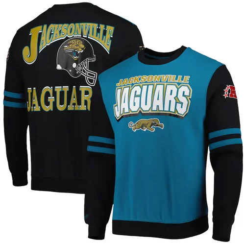 Mitchell And Ness jacksonville jaguars all over crew 2.0 pulover