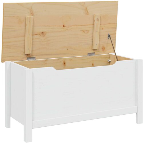  Kutija za spremanje HILL Bijela i medeno smeđa 90 x 40 x 45 cm Slike