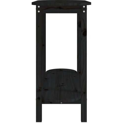  Konzolni stol crni 110 x 40 x 80cm od masivne borovine Slike