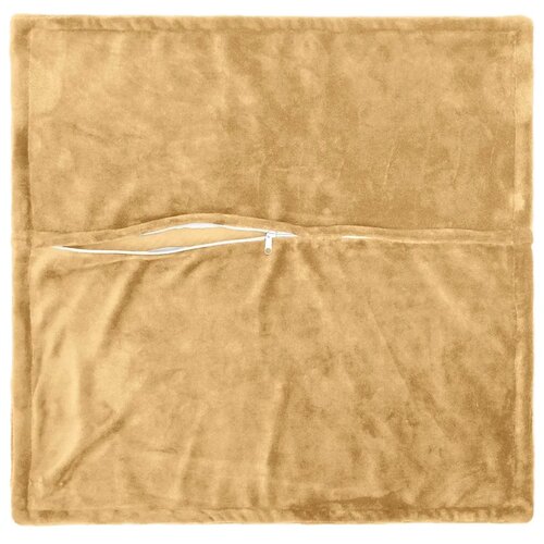  Presvlaka za jastuk 2 kom. HOUTEN Sivosmeđa 60 x 60 cm Flanel - Dizajn s paspulom Sivosmeđa 60 x 60 cm Slike