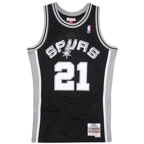 Mitchell And Ness Majice s kratkimi rokavi San Antonio Spurs Road 199899 Tim Duncan Črna Cene