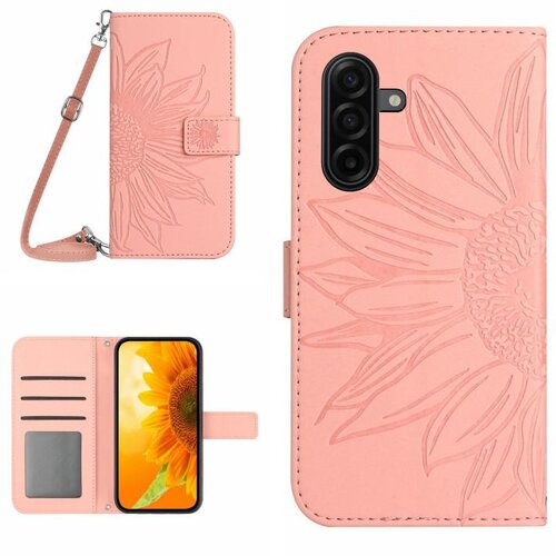 SUNSKY Eleganten ovitek etui za Samsung A36 / A37 / A56, Sončnica, Pink Slike