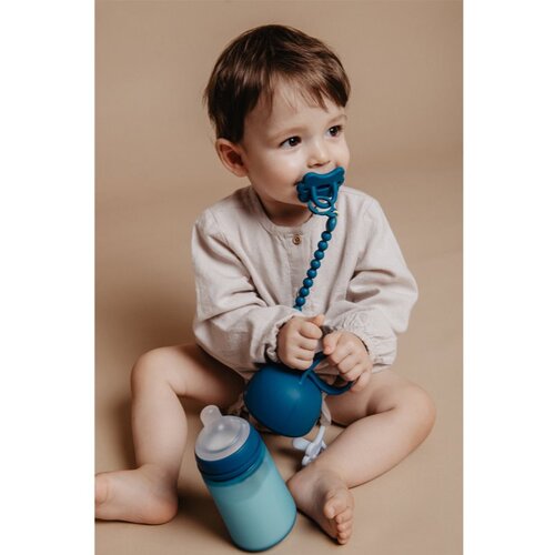 Suavinex Colour Essence Soother Holder kopča za dudu Blue 1 kom Slike