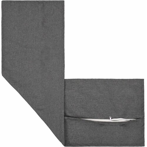  Jastuk s jastukom HOUTEN 2 kom. Svjetlosiva Umjetni lan - Svjetlosiva 40 x 145 cm 2 Slike
