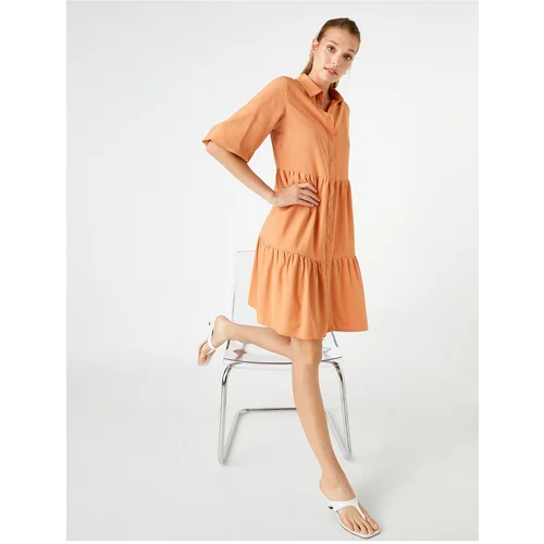 Koton Shirt Dress Balloon Sleeve