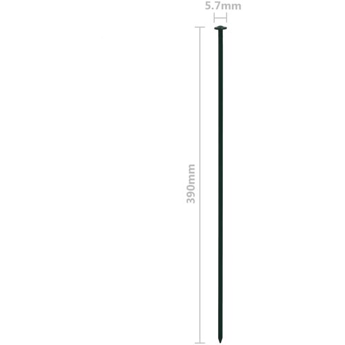  Set lučnih vrtnih ograda 77,3 x 26 cm zeleni Slike