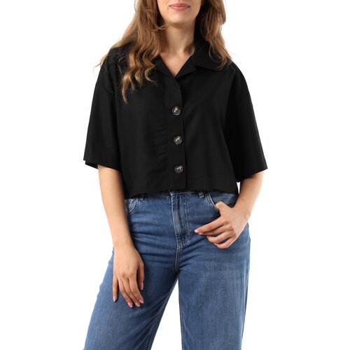 Crochè Srajce & Bluze CR08416 Črna Cene