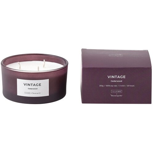 ILLUME x Bloomingville Dišeča sveča čas gorenja 25 h Vintage Cedarwood – Cene