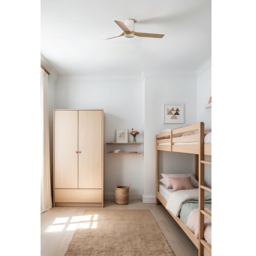 Faro 33833 - Plafonski ventilator MINI PUNT TUB S braon/bela prečnik 90 cm + daljinski upravljač Slike