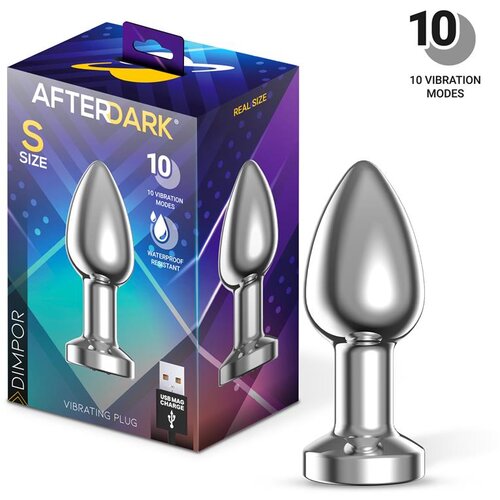 Afterdark Dimpor Metal Vibrating Anal Plug Size S Cene
