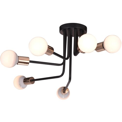 Candellux luster/visilica-spill viseća lampa 6X60W E27 crna Cene