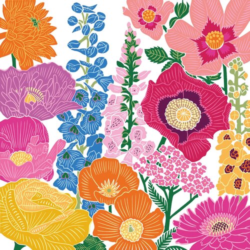 PPD Flower Flash Napkin - 33 x 33 cm Cene