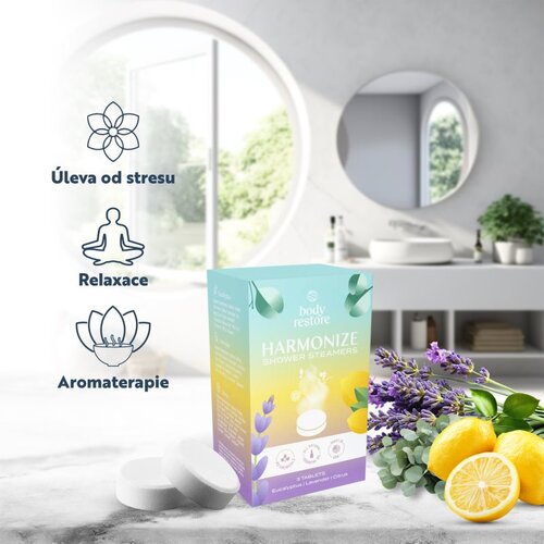 Body Restore Harmonize Shower Steamers tablete za tu&amp;scaron;iranje mix 3 kom Slike