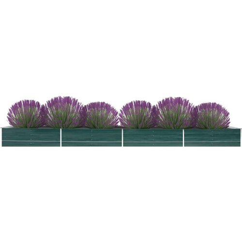 Furnova Visoka greda pocinkano jeklo 600x80x45 cm zelena, (21920591) Slike