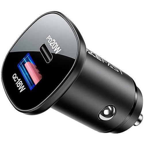 Acefast Avtopolnilec B1 mini 38W, USB + USB-C (črn), (20633233) Cene