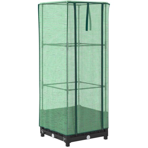 Maison Chic Visoka greda - Greda - Cvetlični Lonec s prevleko za rastlinjak videz ratana 40x40x123 cm, (21788892) Cene