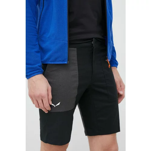 Salewa Kratke outdoor hlače Lavaredo boja: crna