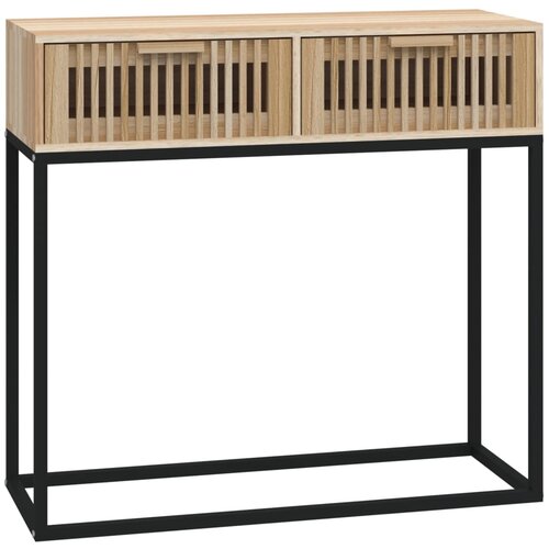VidaXL Konzolni stol 80 x 30 x 75 cm od konstruiranog drva i željeza Slike
