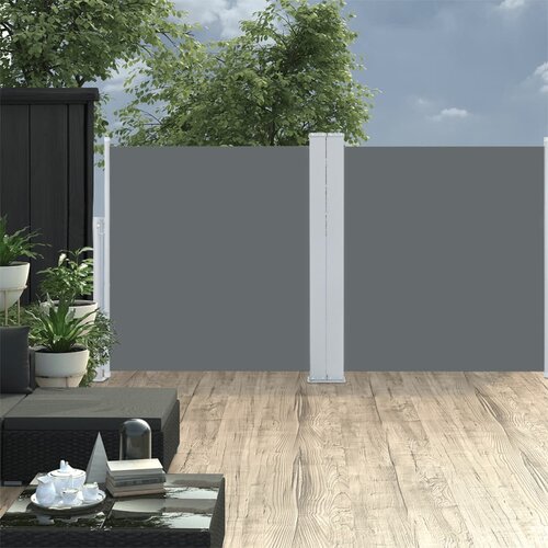 VidaXL Zložljiva stranska tenda antracitna 120x600 cm, (20966143) Slike
